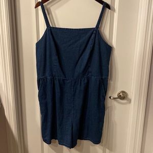 Old Navy Denim cami romper. Size XXL